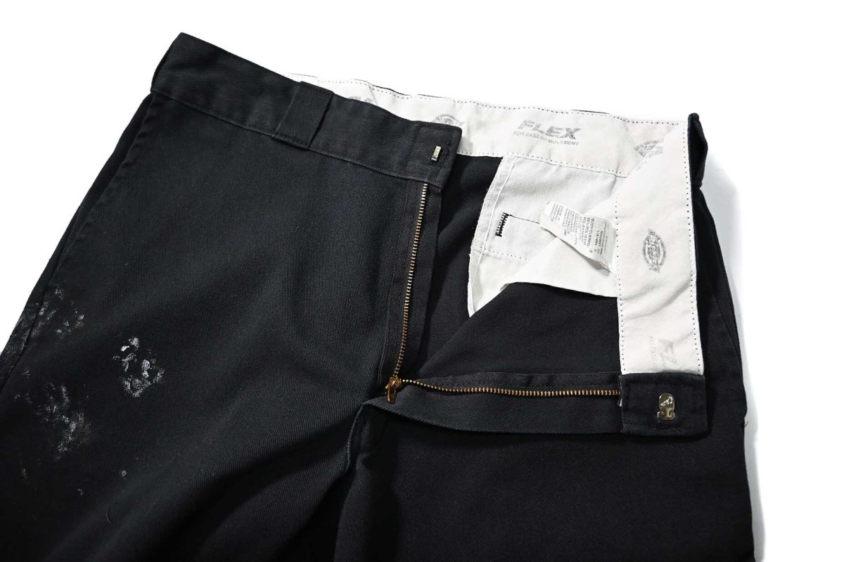 画像5: Used Dickies 874 Flex Painted Work Pants Black (5)