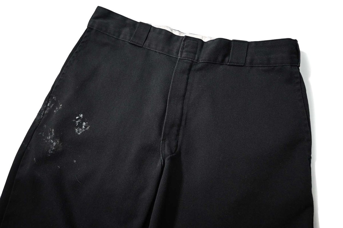 画像2: Used Dickies 874 Flex Painted Work Pants Black (2)