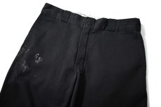 画像2: Used Dickies 874 Flex Painted Work Pants Black (2)