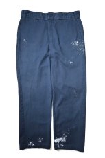 画像1: Used Dickies 874 Painted Work Pants Navy (1)