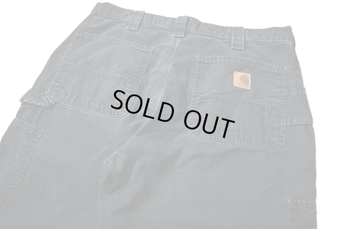 画像4: 08' Used Carhartt B151 Canvas Utility Work Pants Black カーハート (4)