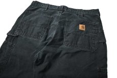 画像4: 08' Used Carhartt B151 Canvas Utility Work Pants Black カーハート (4)