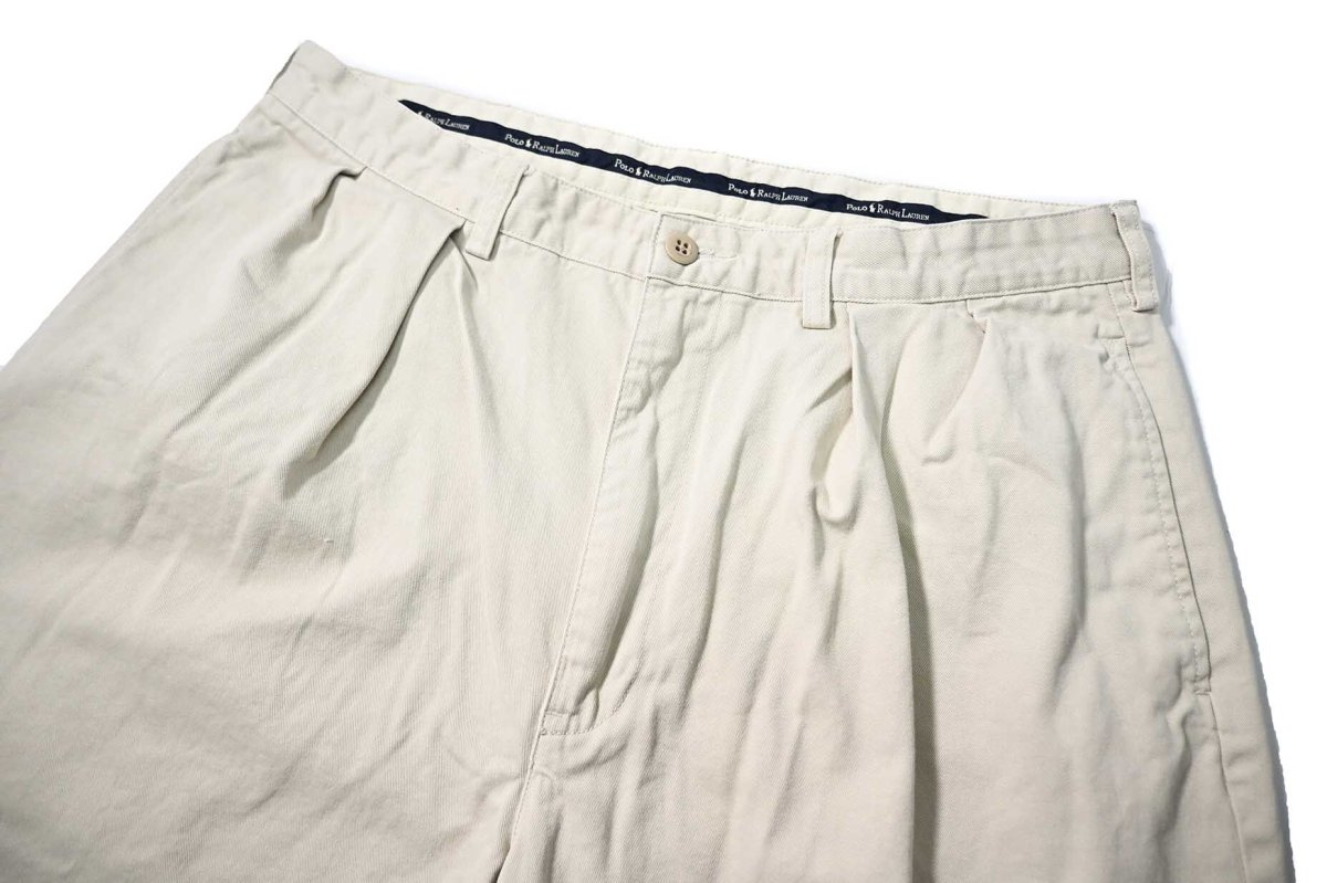 画像2: 90-00s Used Polo Ralph Lauren Tyler Shorts Stone (2)