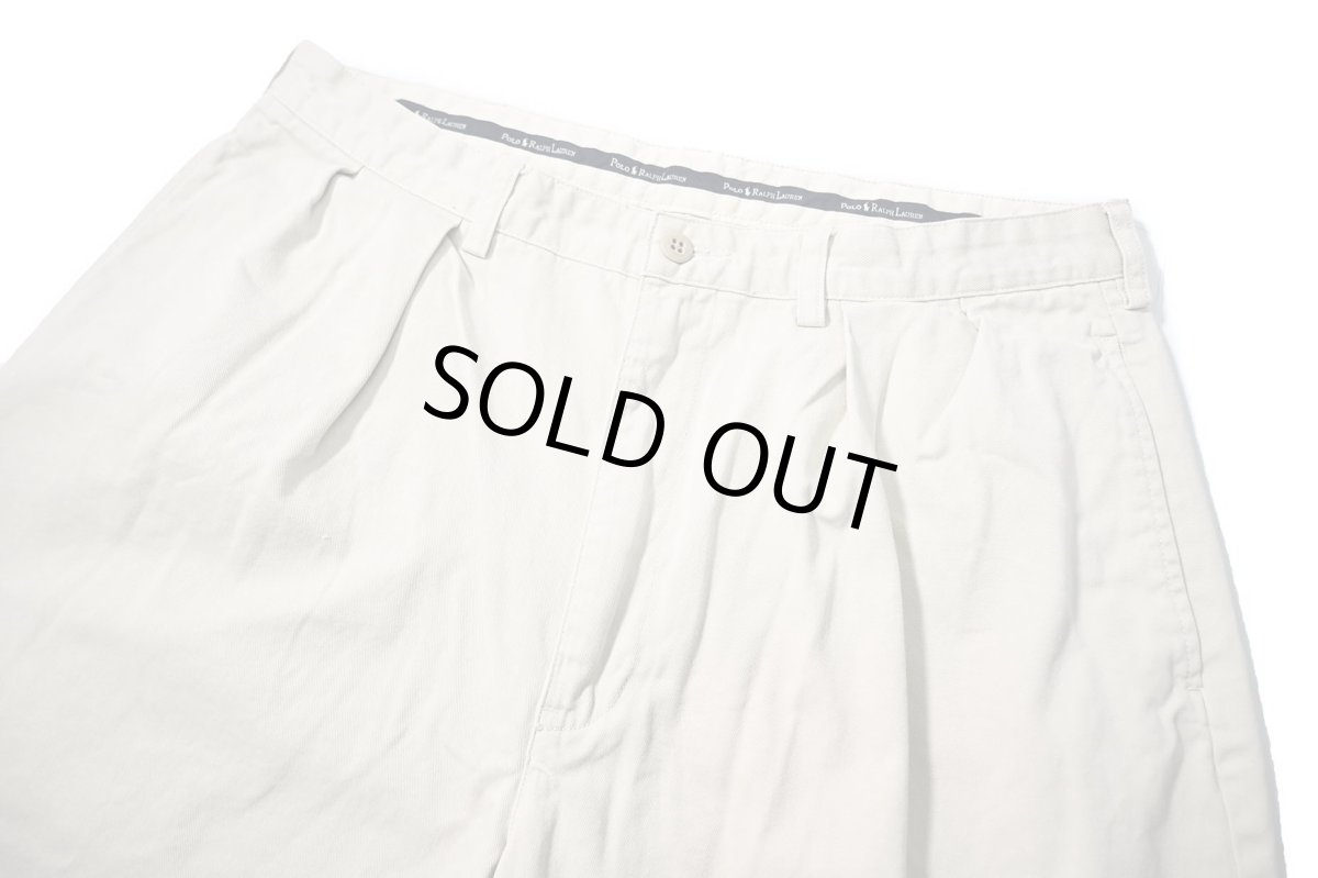 画像2: 90-00s Used Polo Ralph Lauren Tyler Shorts Stone (2)