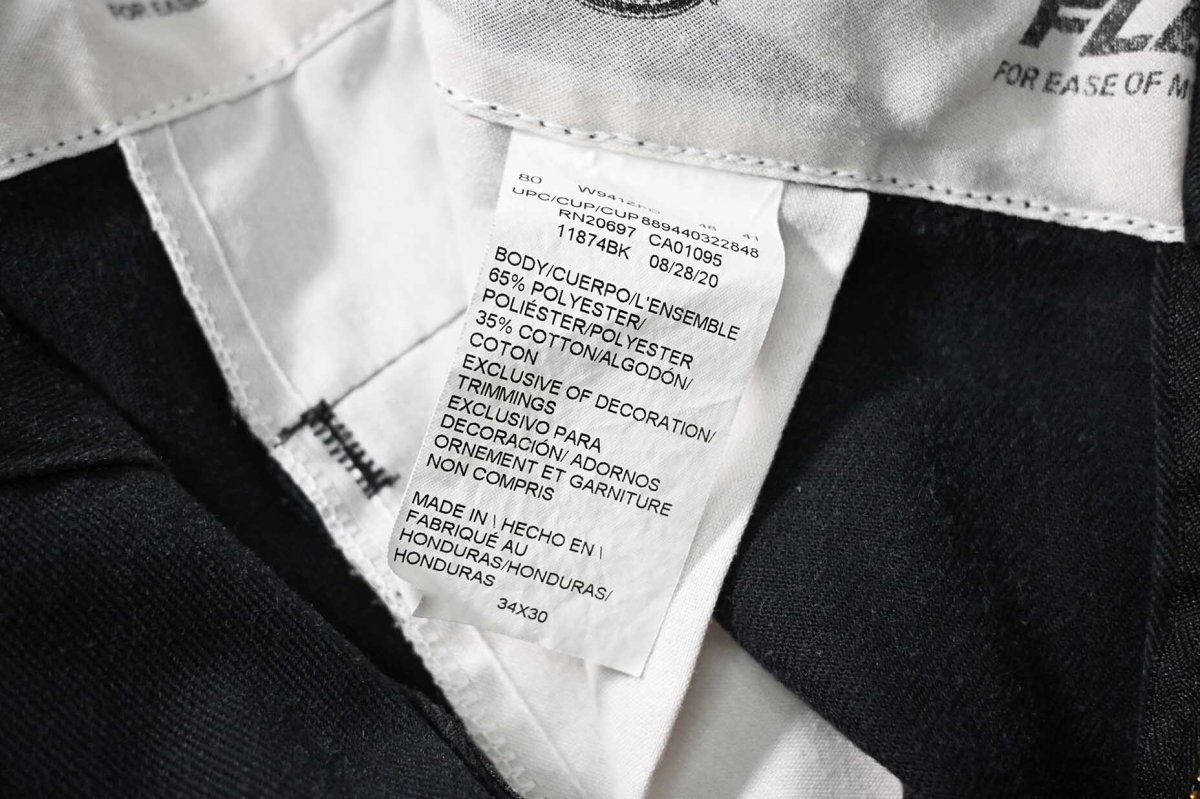 画像7: Used Dickies 874 Flex Painted Work Pants Black (7)