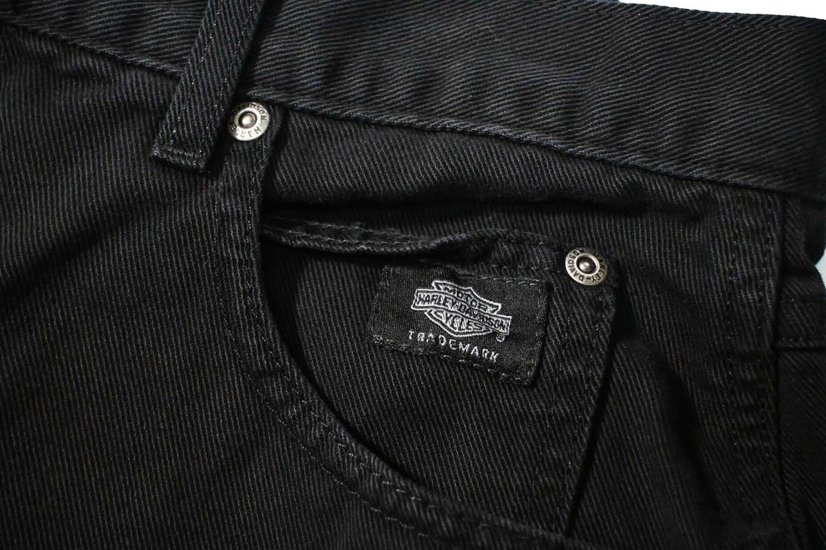 画像3: 90-00s Used Harley-Davidson Denim Shorts made in USA (3)