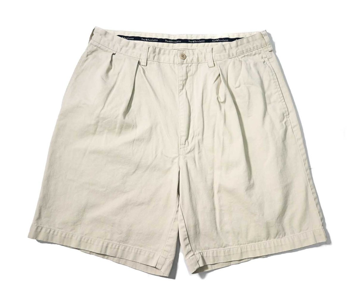 画像1: 90-00s Used Polo Ralph Lauren Tyler Shorts Stone (1)