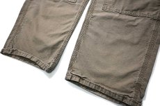 画像3: 16' Used Carhartt B195 Double Knee Canvas Utility Work Pants Light Brown カーハート (3)