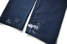 画像3: Used Dickies 874 Painted Work Pants Navy (3)