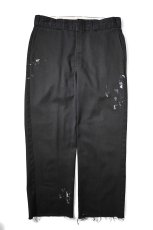 画像1: Used Dickies 874 Painted Work Pants Black (1)