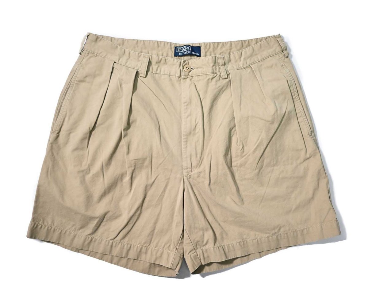 画像1: 90-00s Used Polo Ralph Lauren Andrew Shorts Khaki (1)