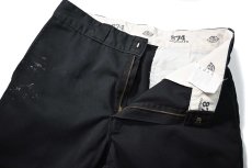 画像6: Used Dickies 874 Painted Work Pants Black (6)