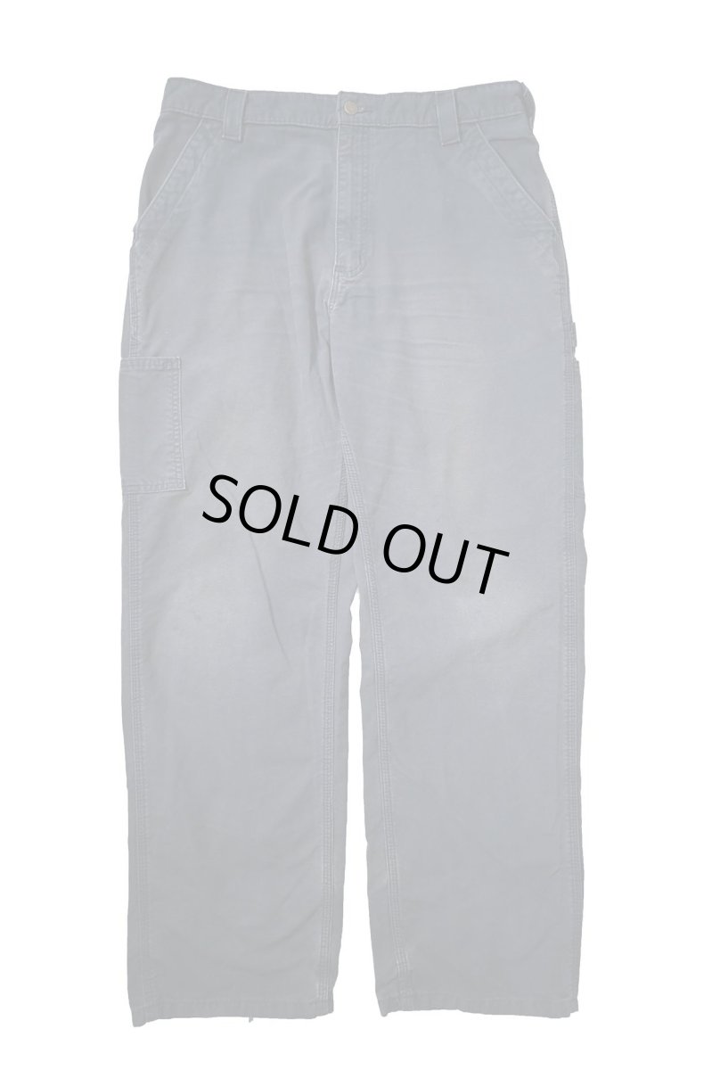 画像1: 19' Used Carhartt B151 Canvas Utility Work Pants Navy カーハート (1)