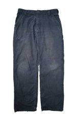 画像1: 19' Used Carhartt B151 Canvas Utility Work Pants Navy カーハート (1)