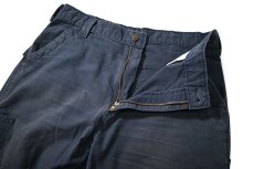 画像5: 19' Used Carhartt B151 Canvas Utility Work Pants Navy カーハート (5)