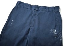 画像2: Used Dickies 874 Painted Work Pants Navy (2)