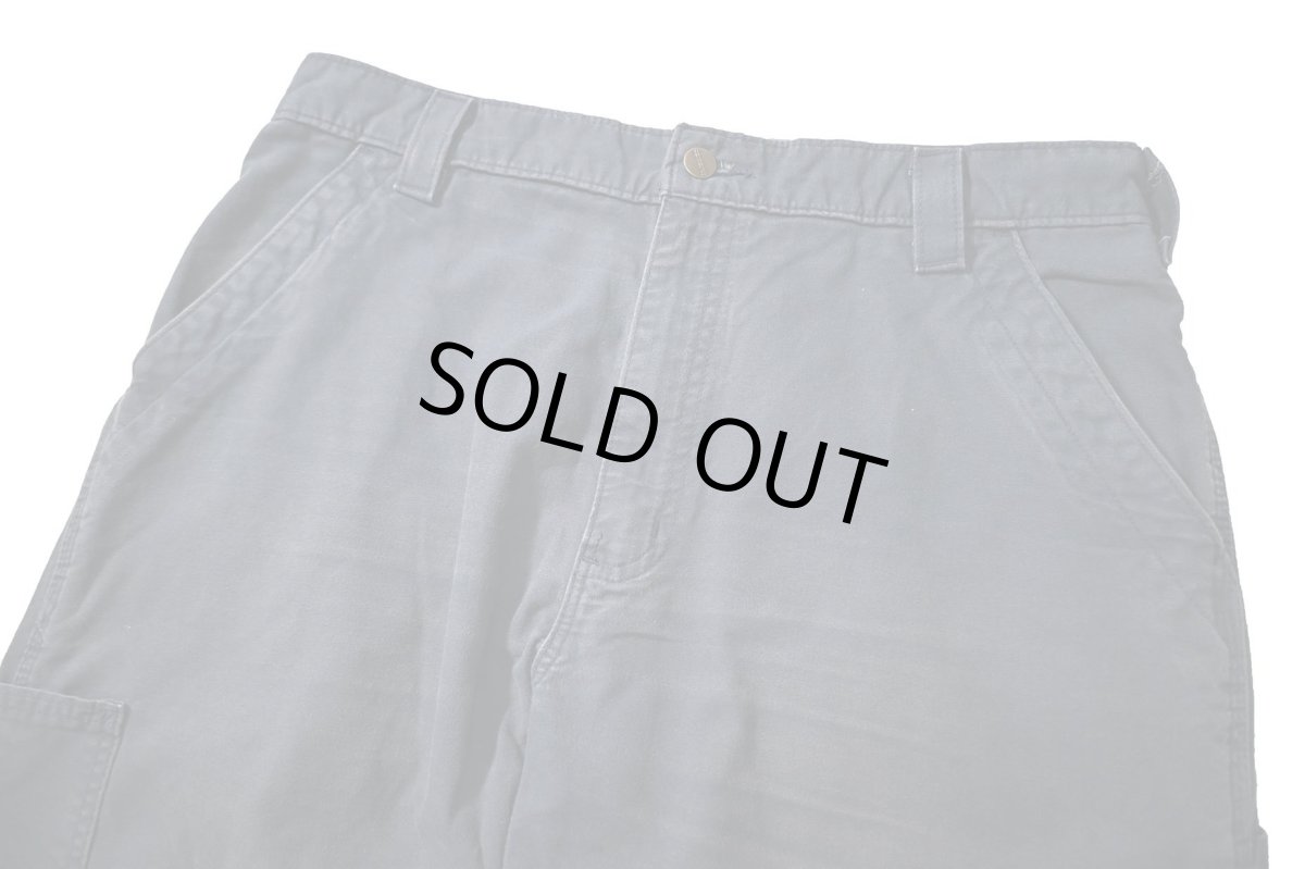 画像2: 19' Used Carhartt B151 Canvas Utility Work Pants Navy カーハート (2)