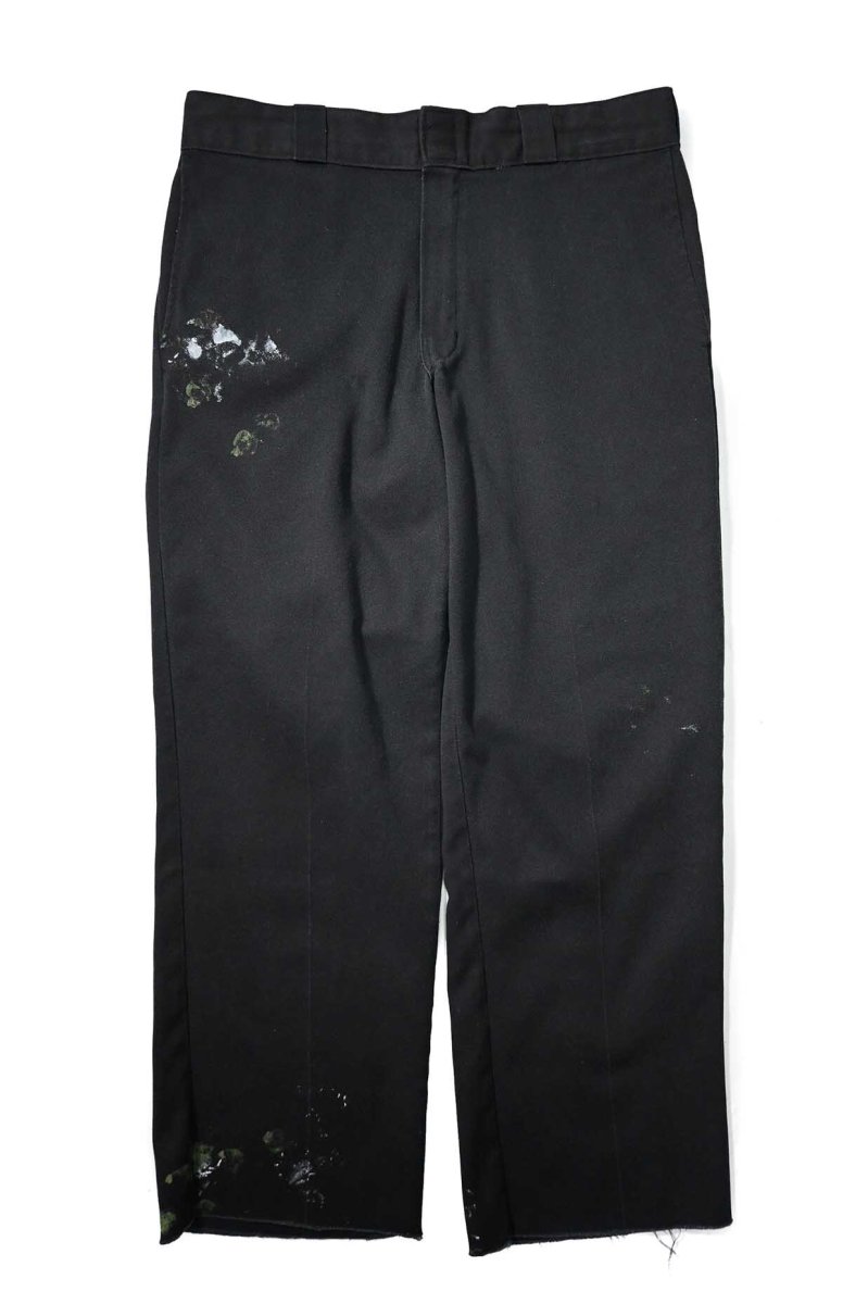 画像1: Used Dickies 874 Flex Painted Work Pants Black (1)