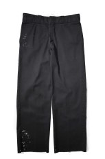 画像1: Used Dickies 874 Painted Work Pants Black (1)