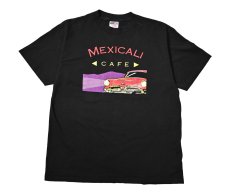 画像1: 90s Used Mexicali Cafe Print Tee made in USA (1)
