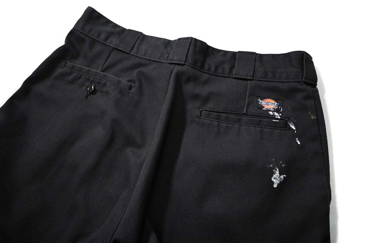 画像4: Used Dickies 874 Painted Work Pants Black (4)