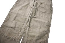 画像4: 16' Used Carhartt B195 Double Knee Canvas Utility Work Pants Light Brown カーハート (4)
