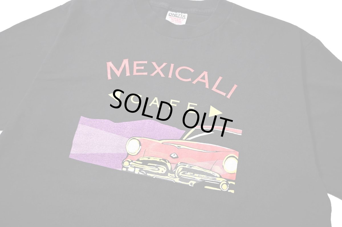 画像2: 90s Used Mexicali Cafe Print Tee made in USA (2)