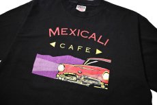 画像2: 90s Used Mexicali Cafe Print Tee made in USA (2)