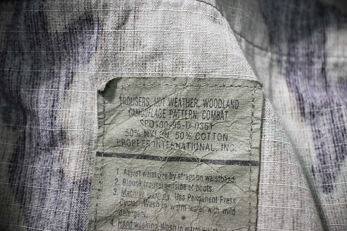 画像7: Used Us Army Customized Combat Jorts Woodland Camo (7)