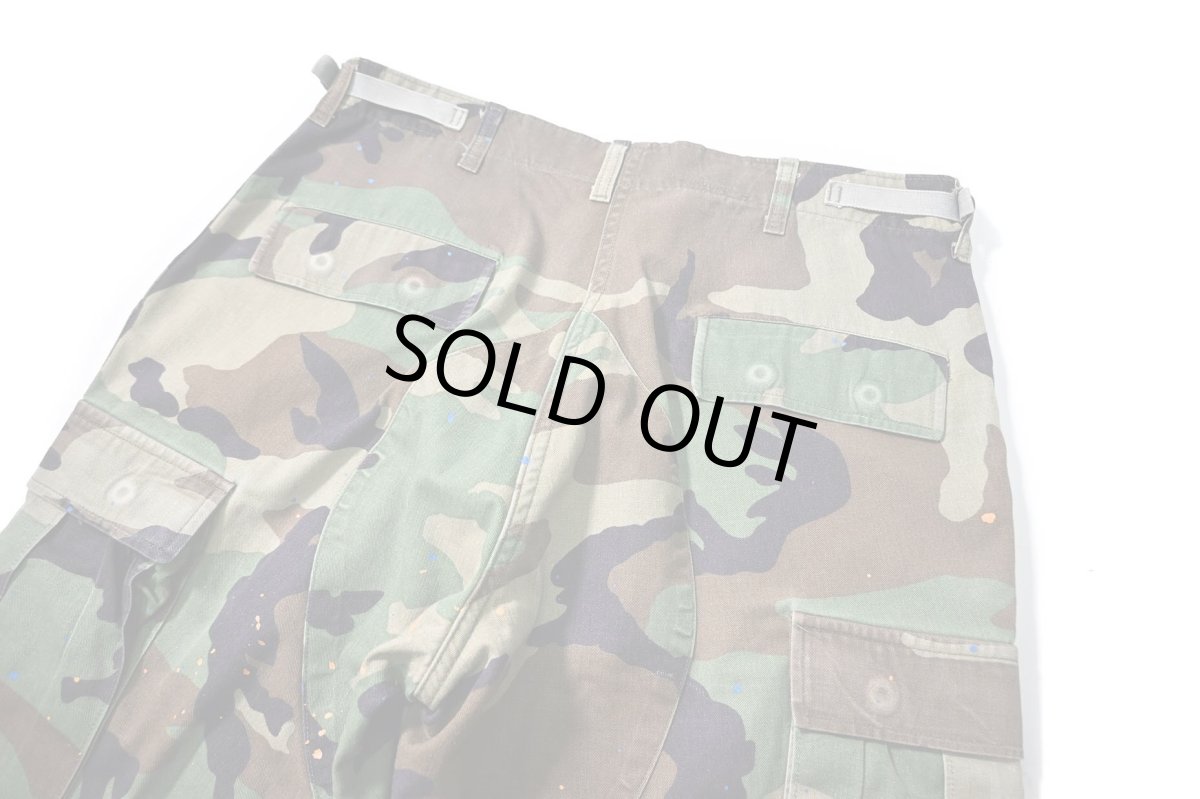 画像4: Used Us Army Painted Customized Combat Jorts Woodland Camo (4)