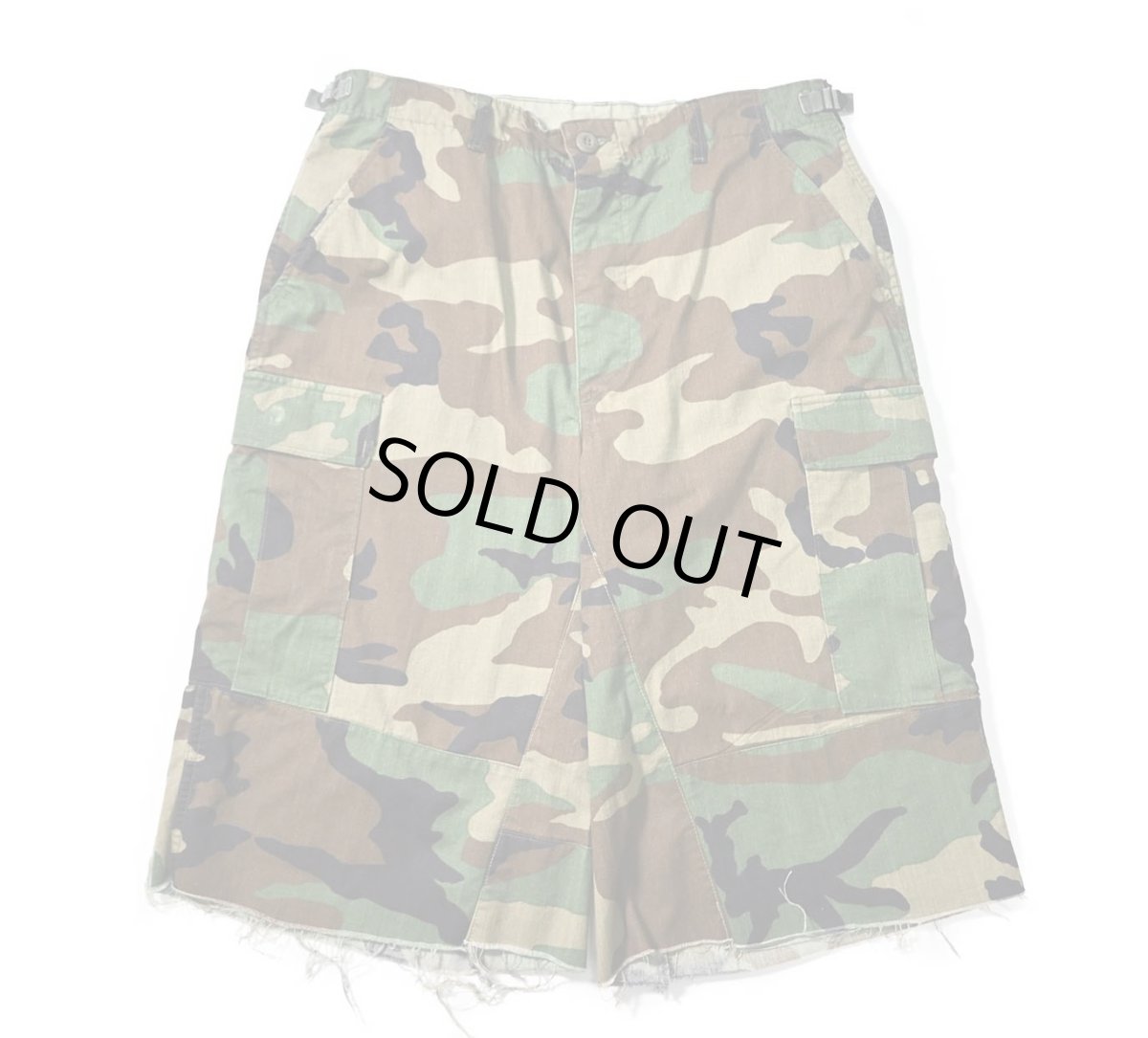 画像1: Used Us Army Customized Combat Jorts Woodland Camo (1)
