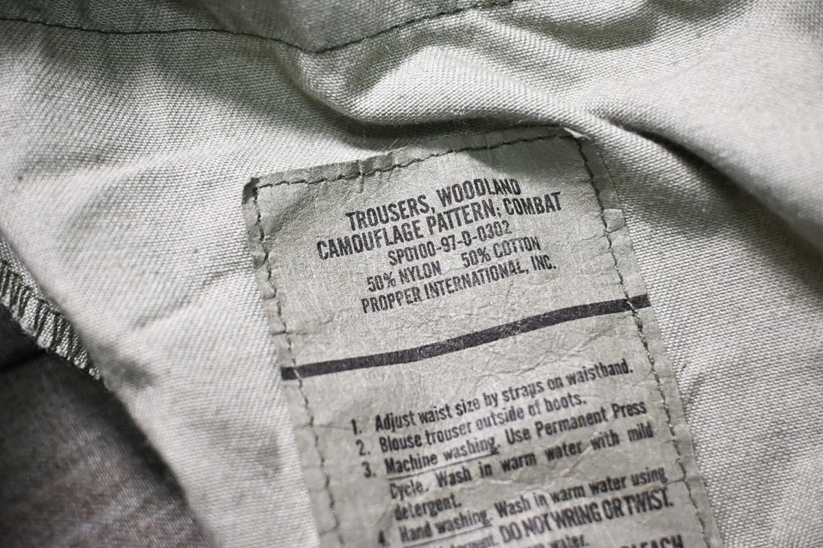 画像7: Used Us Army Customized Combat Jorts Woodland Camo (7)