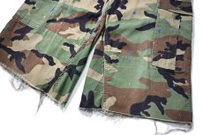 画像3: Used Us Army Painted Customized Combat Jorts Woodland Camo (3)