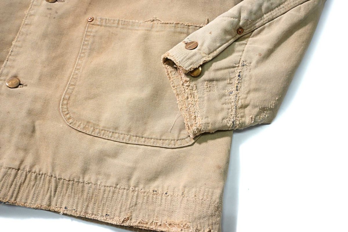 画像5: 70s Used Carhartt Blanket Lined Michigan Chore Coat (5)