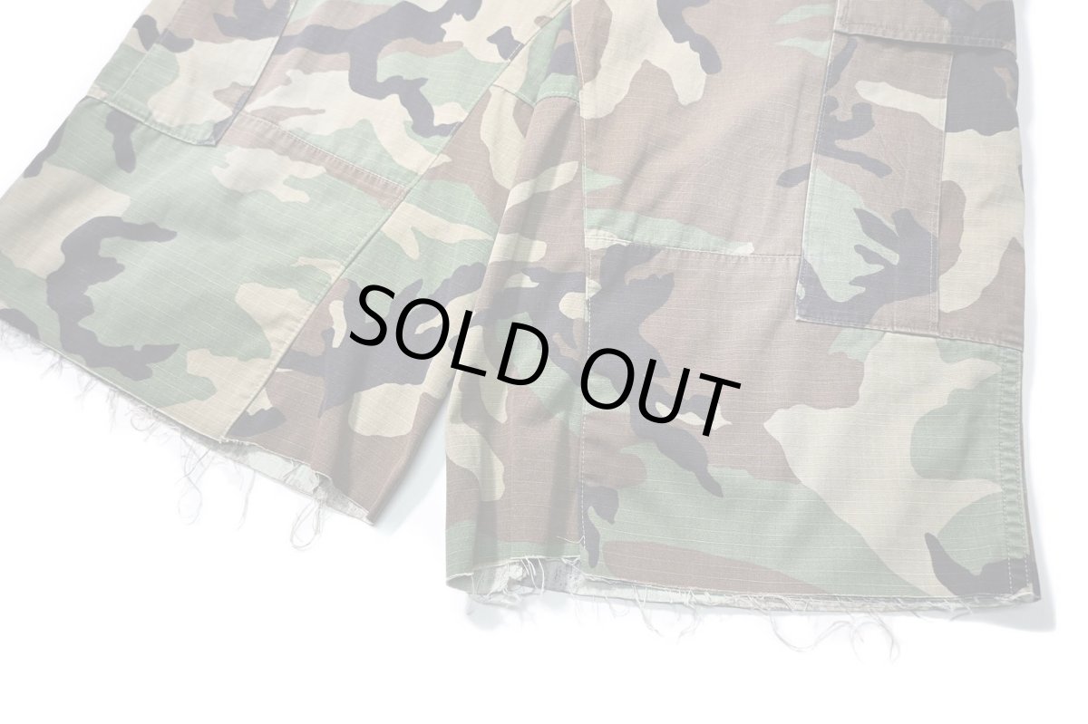 画像3: Used Us Army Customized Combat Jorts Woodland Camo (3)