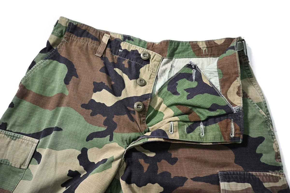 画像5: Used Us Army Customized Combat Jorts Woodland Camo (5)