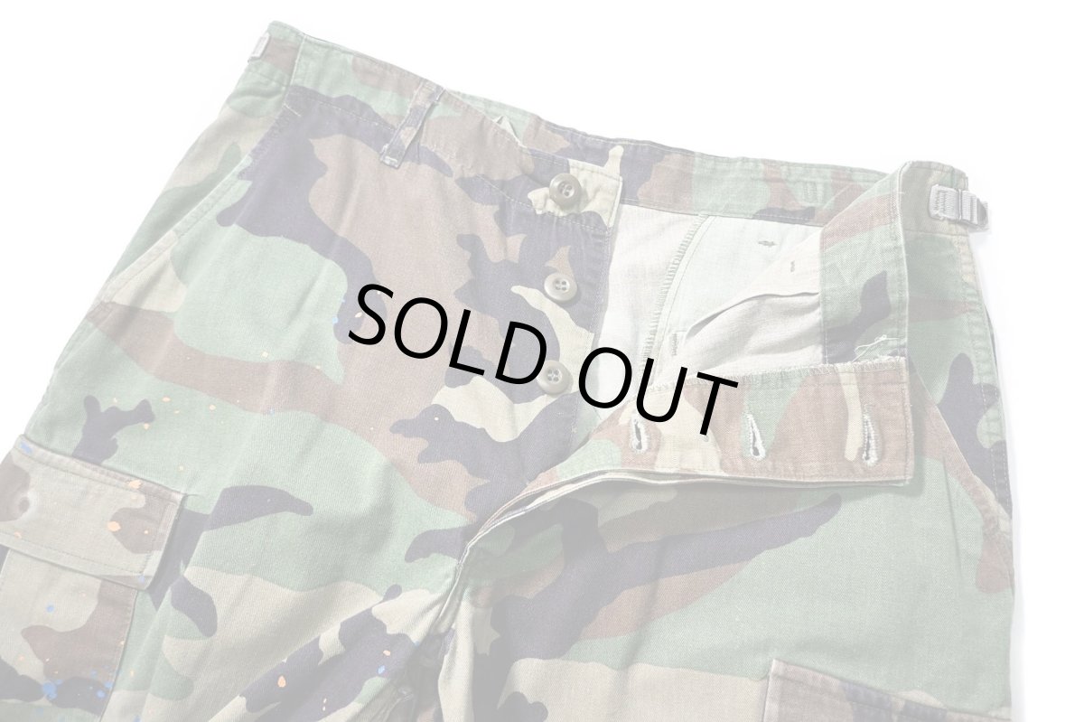 画像5: Used Us Army Painted Customized Combat Jorts Woodland Camo (5)