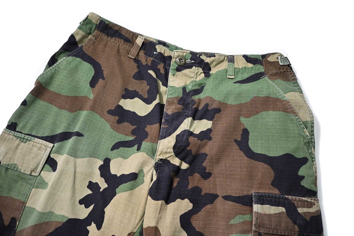 画像2: Used Us Army Customized Combat Jorts Woodland Camo (2)