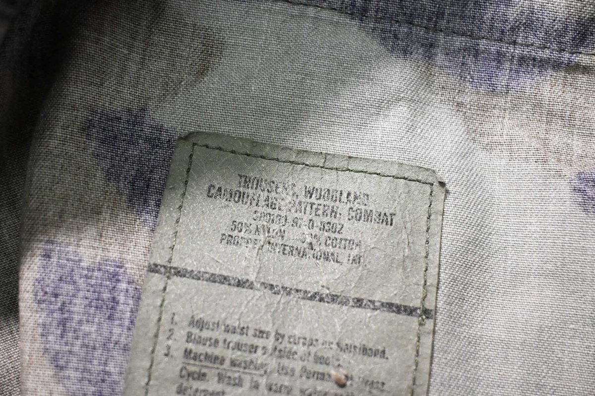 画像7: Used Us Army Painted Customized Combat Jorts Woodland Camo (7)