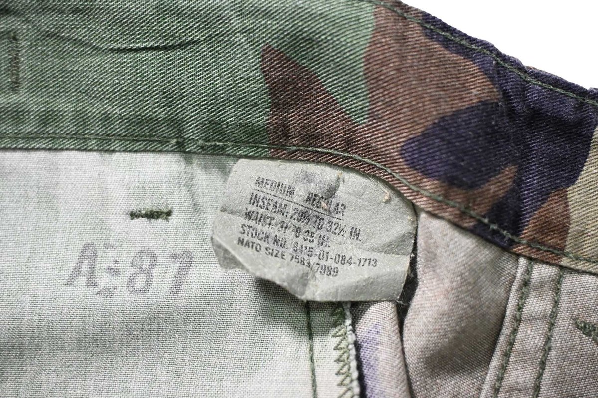 画像6: Used Us Army Painted Customized Combat Jorts Woodland Camo (6)