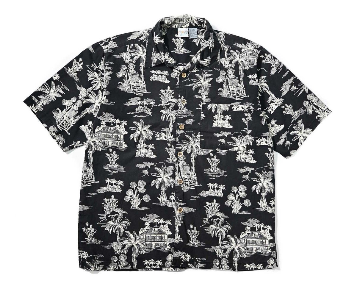 画像1: Used Ocean Pacific Cotton Hawaiian Shirt (1)