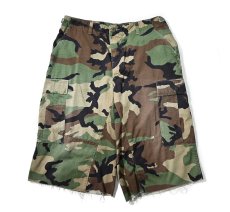 画像1: Used Us Army Customized Combat Jorts Woodland Camo (1)