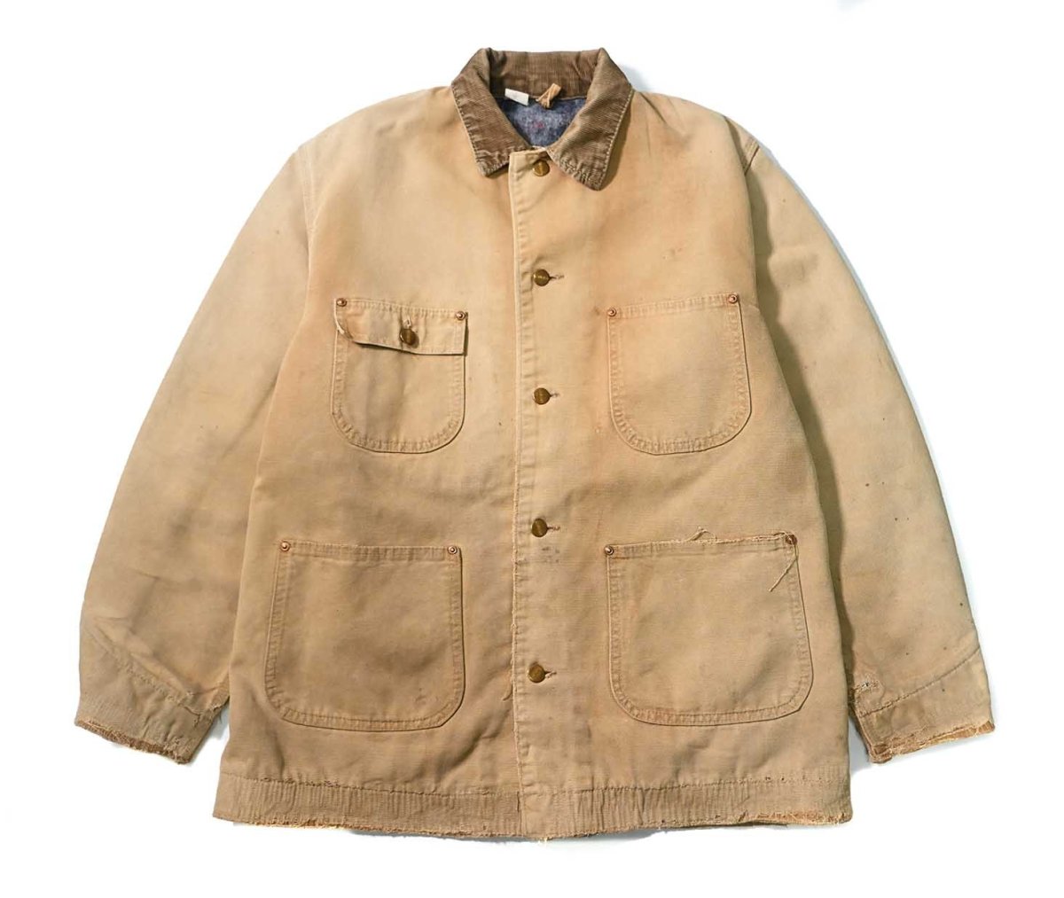 画像1: 70s Used Carhartt Blanket Lined Michigan Chore Coat (1)