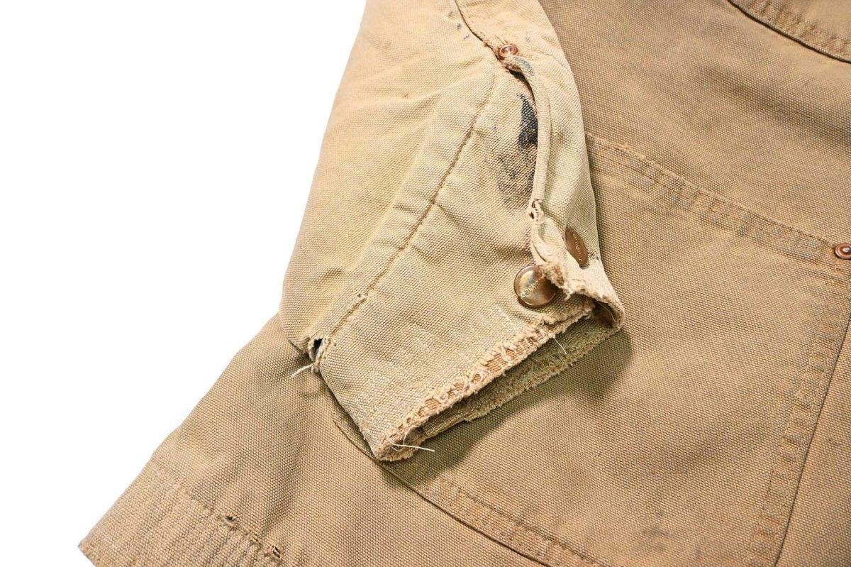 画像6: 70s Used Carhartt Blanket Lined Michigan Chore Coat (6)