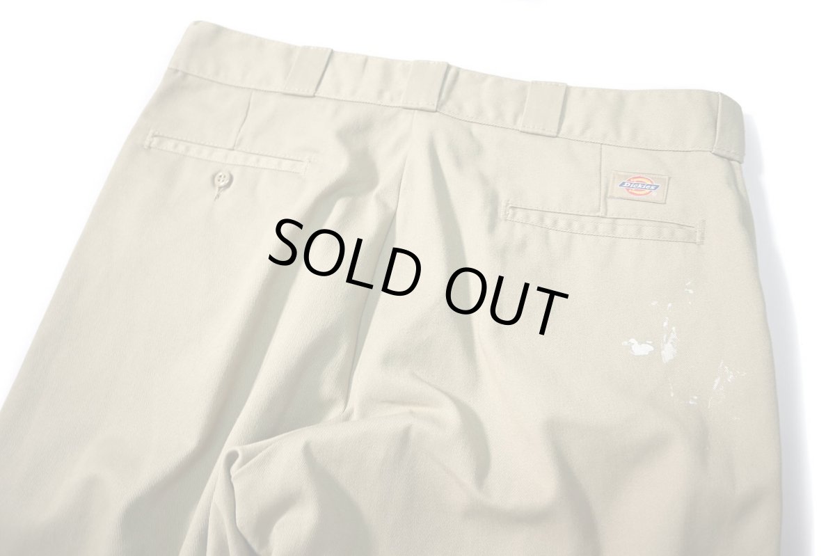 画像4: Used Dickies 874 Painted Work Pants Khaki (4)
