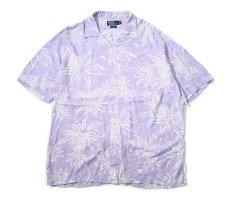 画像1: 90-00s Used Polo Ralph Lauren Rayon Open Collar Shirt "Clayton" (1)