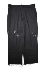 画像1: Used Dickies 874 Painted Work Pants Black (1)