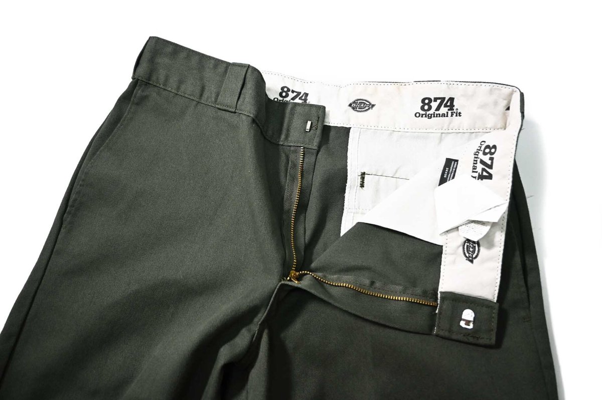 画像5: Used Dickies 874 Customized Jorts Olive Green (5)
