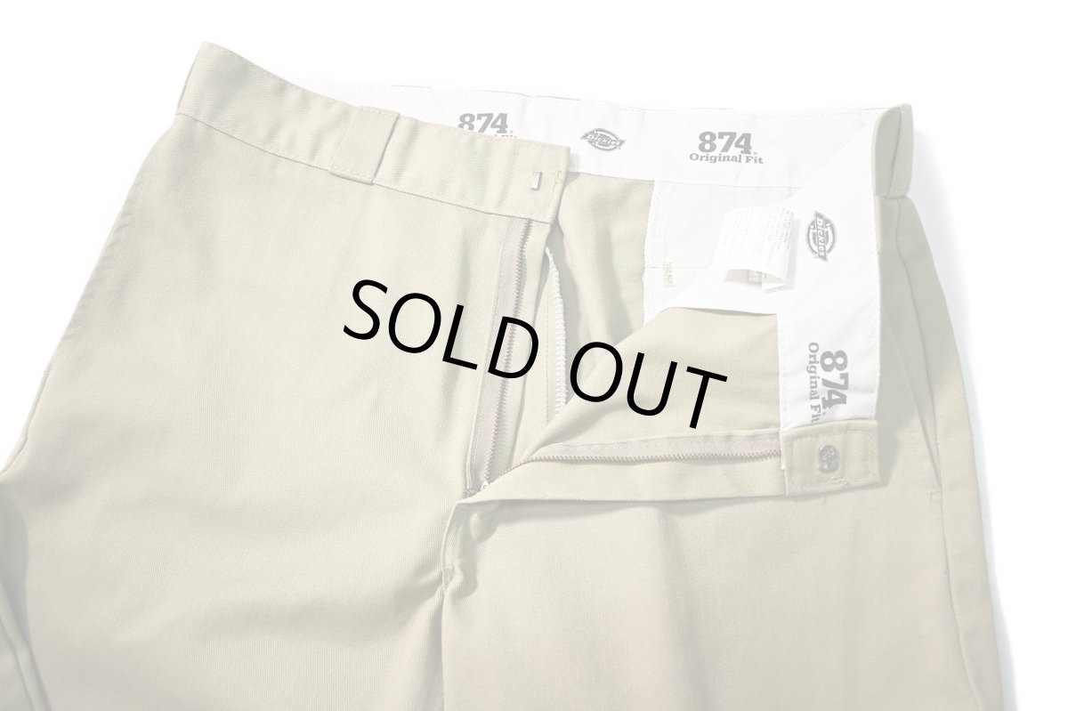 画像6: Used Dickies 874 Painted Work Pants Khaki (6)