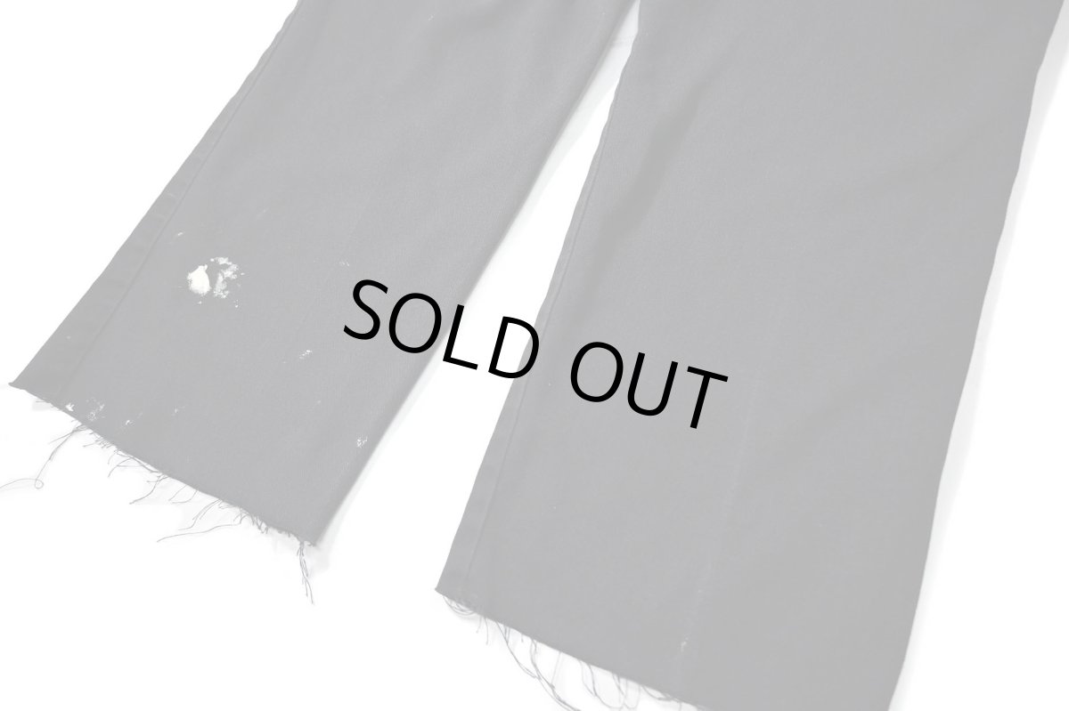 画像5: Used Dickies 874 Painted Work Pants Black (5)